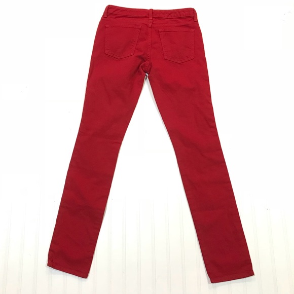 Banana Republic Skinny Red Jeans, Size 27 - Picture 2 of 7